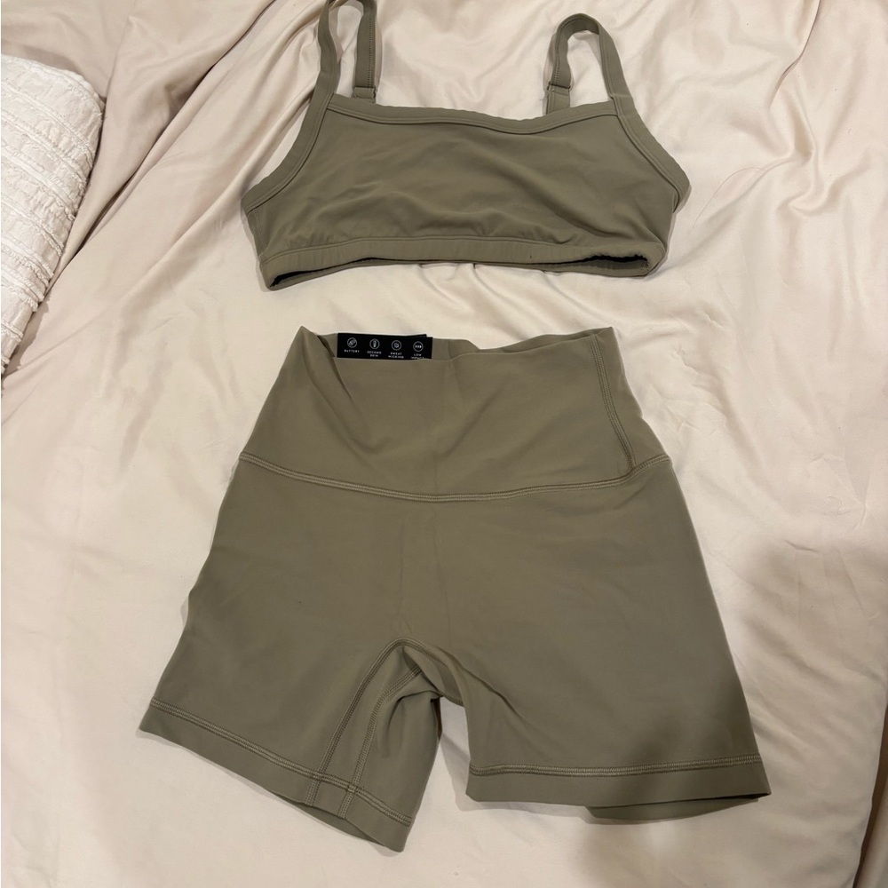 Aritzia butter workout set NWT